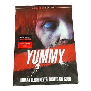 Yummy (DVD) Shudder Original Zombie COMEDY GORE w/ Slipcover NEW Sealed